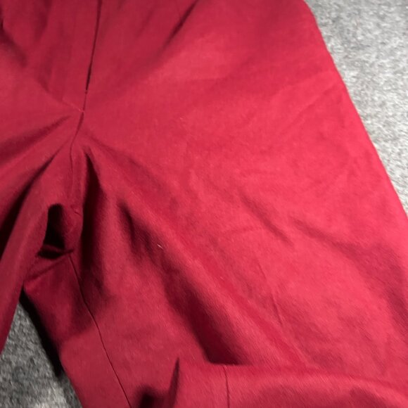 Pendleton Pants Womens 12 Red Made in USA 100% Virgin Wool Trouser Vintage - Picture 3 of 13